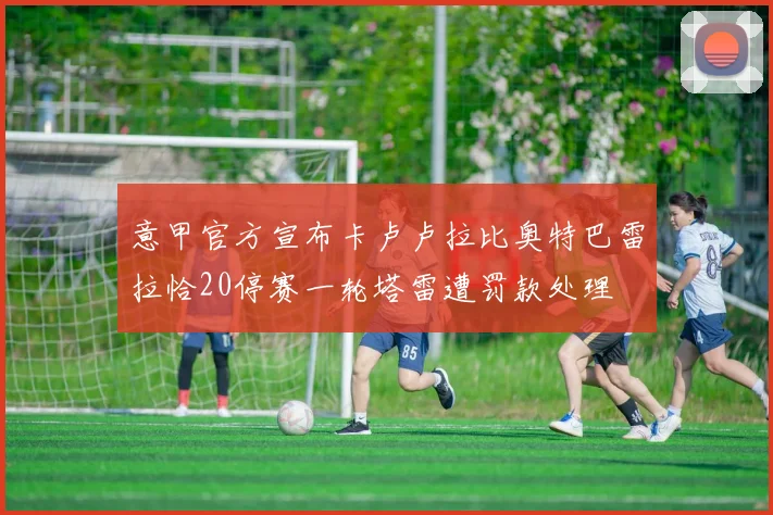 意甲官方宣布卡卢卢拉比奥特巴雷拉恰20停赛一轮塔雷遭罚款处理